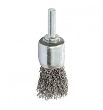 , su koteliu, (inox viela:0.50mm), nupjauto kūgio, Ø25mm, 6mm (M), 4500rpm, L-70mm