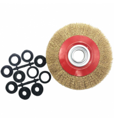 Šepetys, su skyle staklėms, plokščias, (plotis:30mm), Ø200mm, Ø32mm, 4500rpm